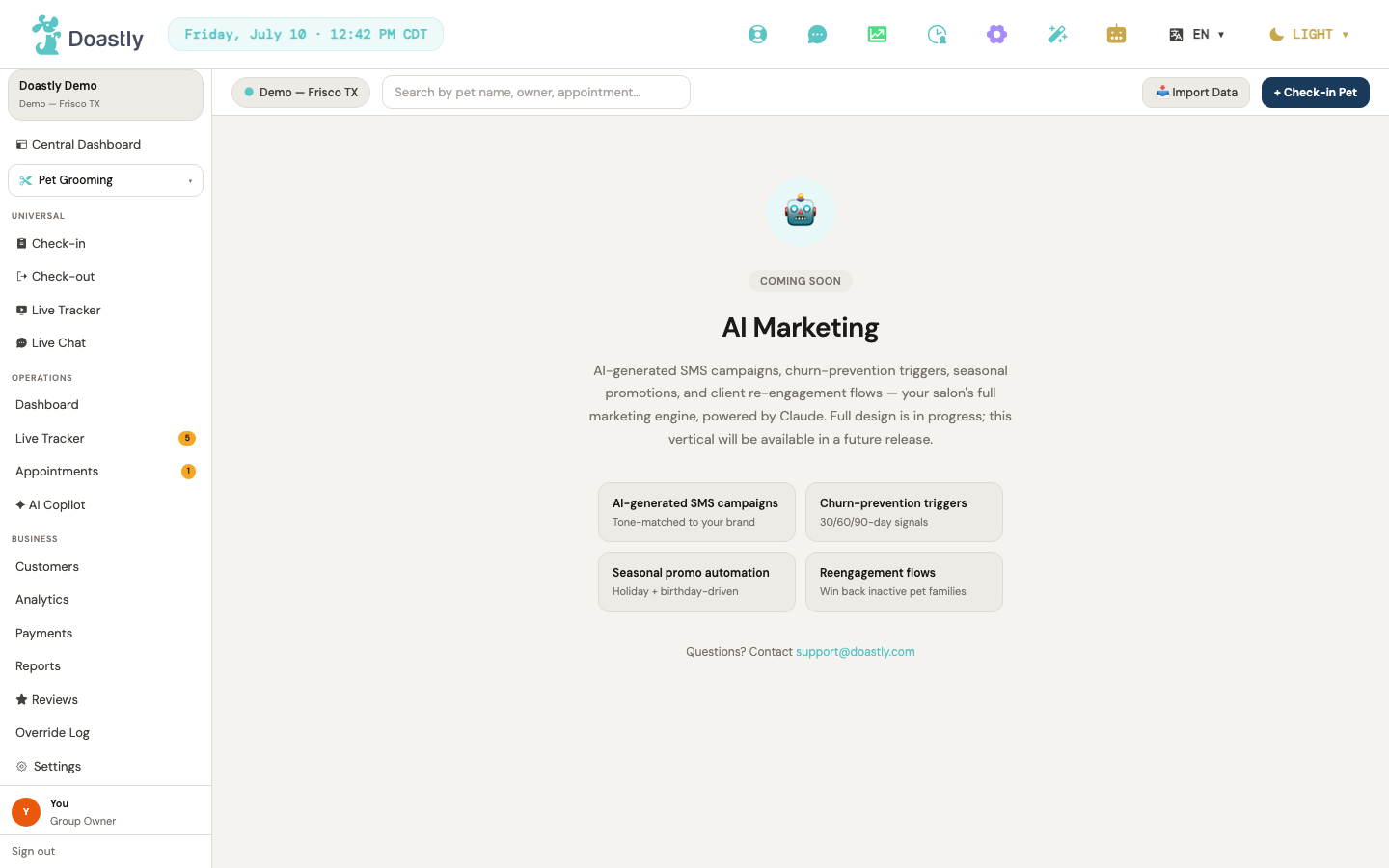 AI Marketing — landing