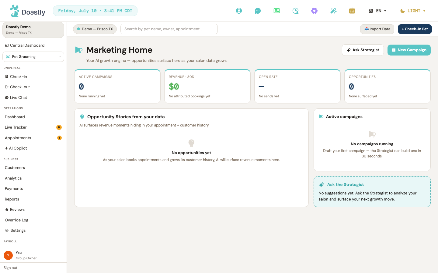 Marketing home