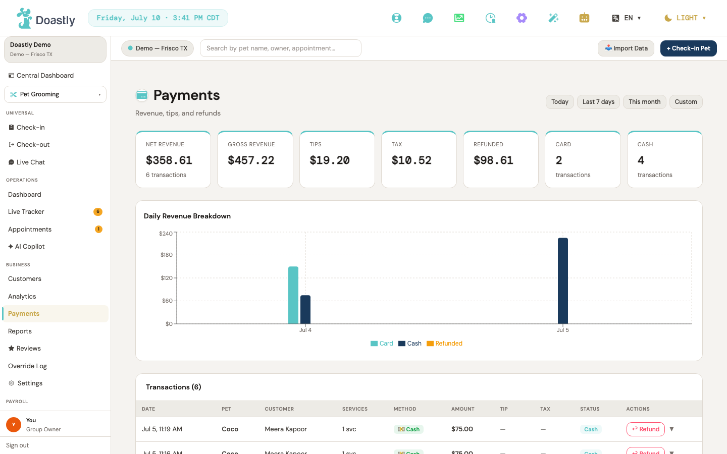 Payments