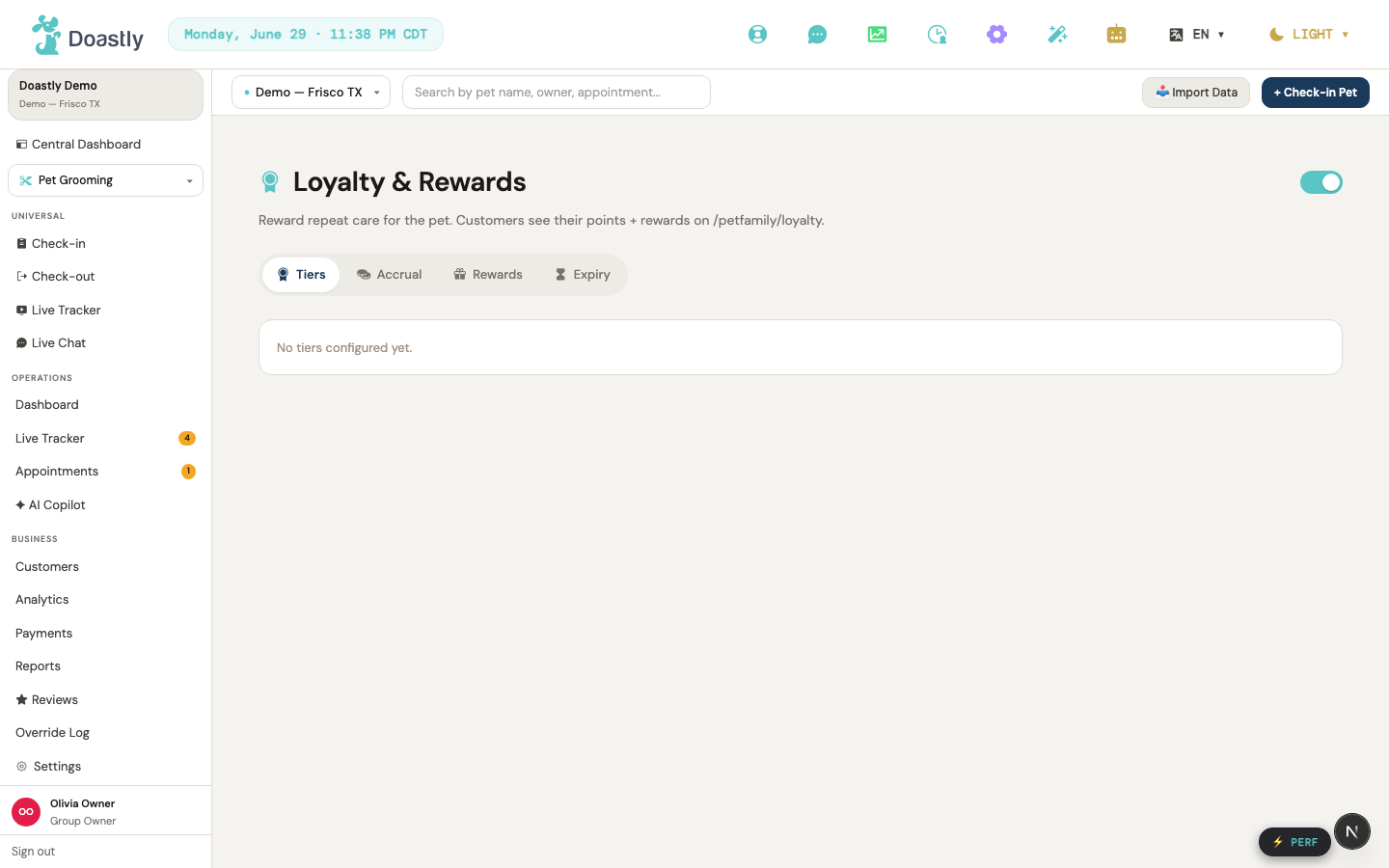 Loyalty — how points are earned and what they redeem for