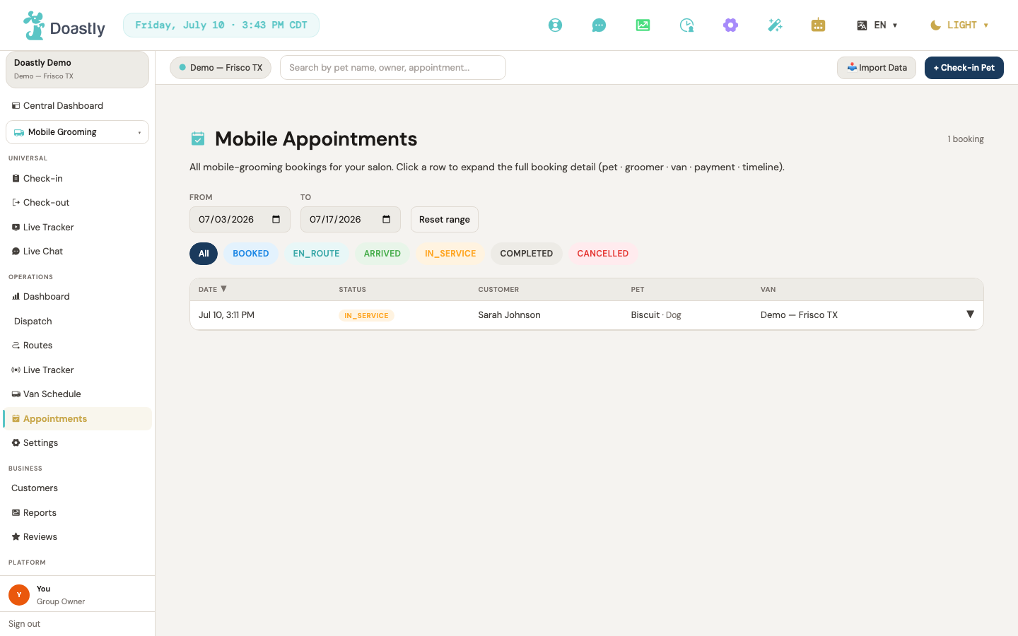 Appointments