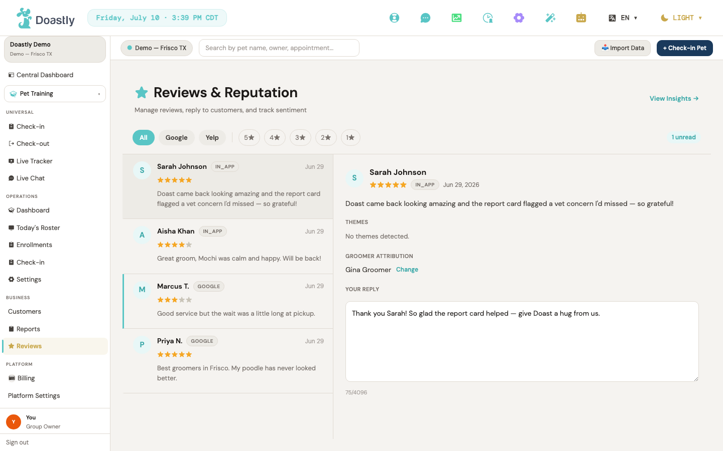 Reviews